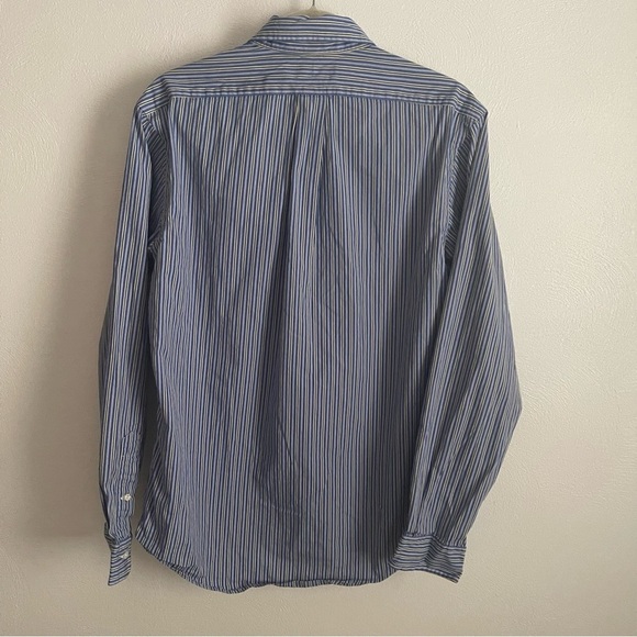 Vintage Ralph Lauren Custom Fit striped Button Down Shirt Men’s M 100 % cotton - Picture 2 of 9
